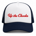 Up the Chooks Mesh Back Navy White Foam Trucker Cap