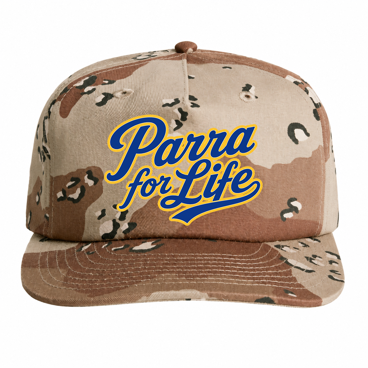 Parra for Life Desert Camo Unstructured Cotton Snapback Cap