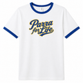 Parra for Life Blue & White Unisex Ringer T-Shirt