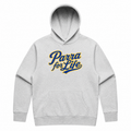 Parra for Life Oversized White Marle Mens Hoody