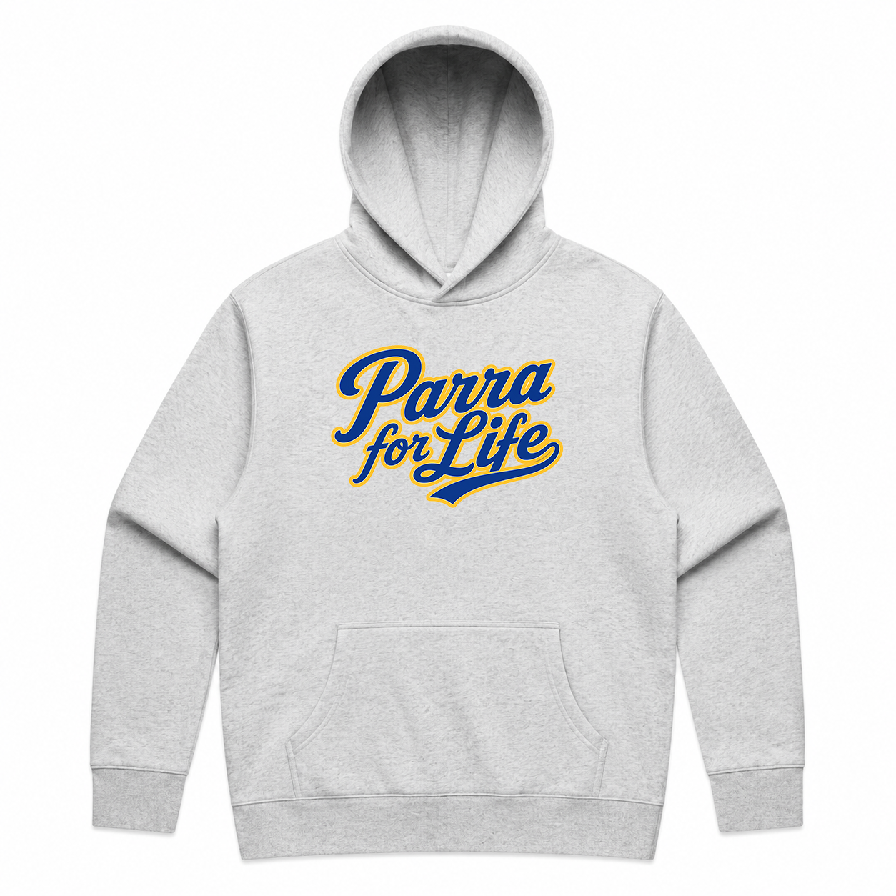 Parra for Life Oversized White Marle Mens Hoody