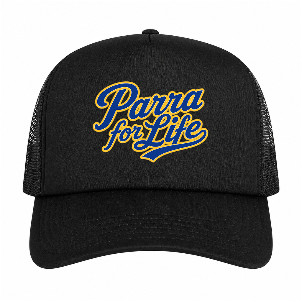 Parra for Life Mesh Back Foam Black Trucker Cap