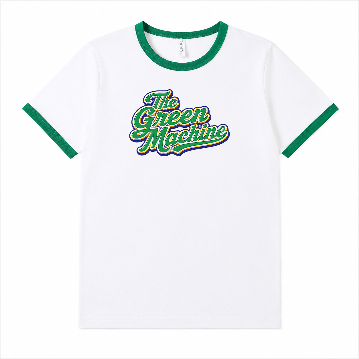 The Green Machine Green & White Unisex Ringer T-Shirt