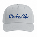 Cowboy Up Grey Nylon Unstructured Snapback Cap