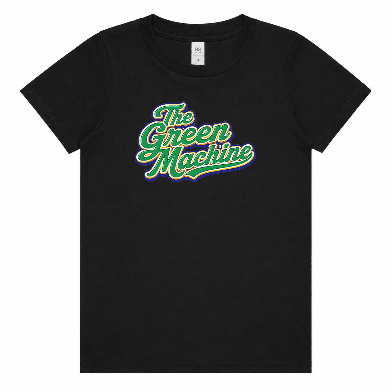 The Green Machine Black Kid's Youth Sized T-Shirt