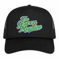 The Green Machine Mesh Back Foam Black Trucker Cap