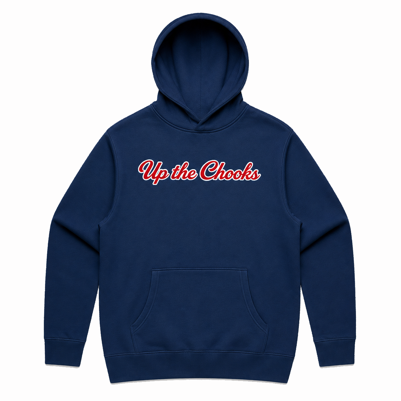 Up the Chooks Cobalt Blue Mens Hoody