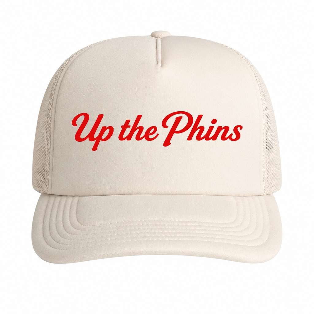 Up the Phins Mesh Back Bone Foam Trucker Cap