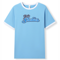 Up the Sharkies Blue & White Unisex Ringer T-Shirt